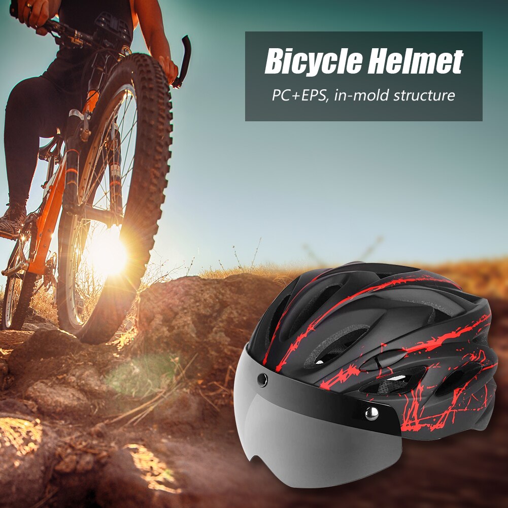 Generic Lightweight MTB helmet + detachable visor