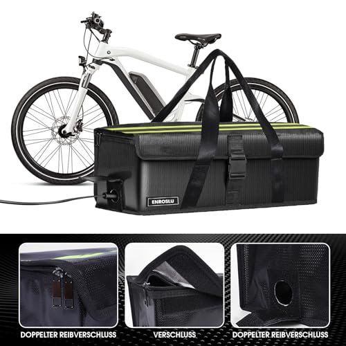 LEFHODA 8-layer fireproof e-bike bag up to 1800°C 49×15×15