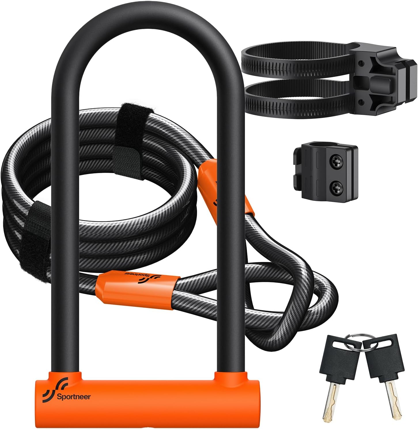 Sportneer 18mm keyless combo U-lock + 5ft cable - Image 3