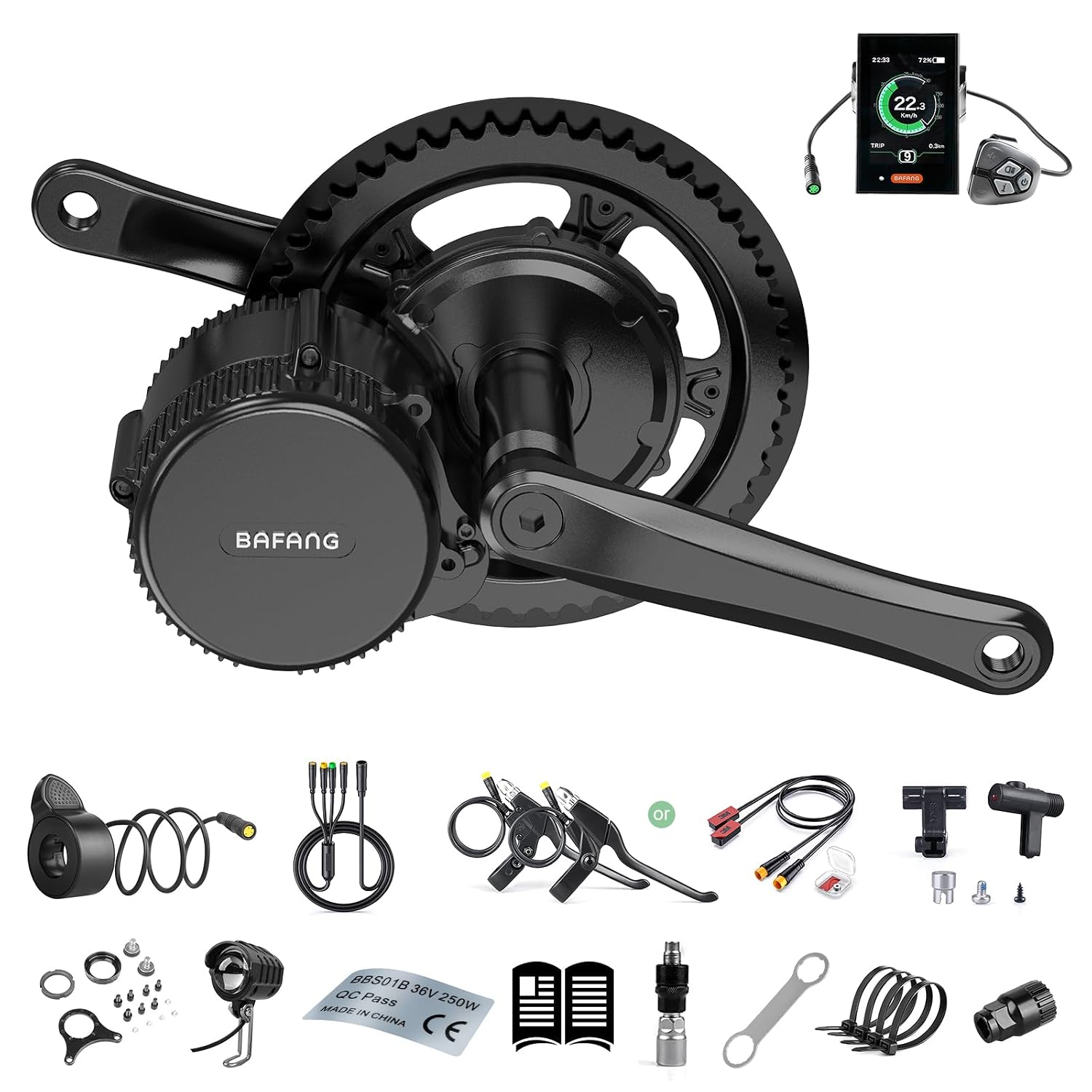 Bafang BBS01B 36V 250W mid-drive kit (UK legal) - Image 2
