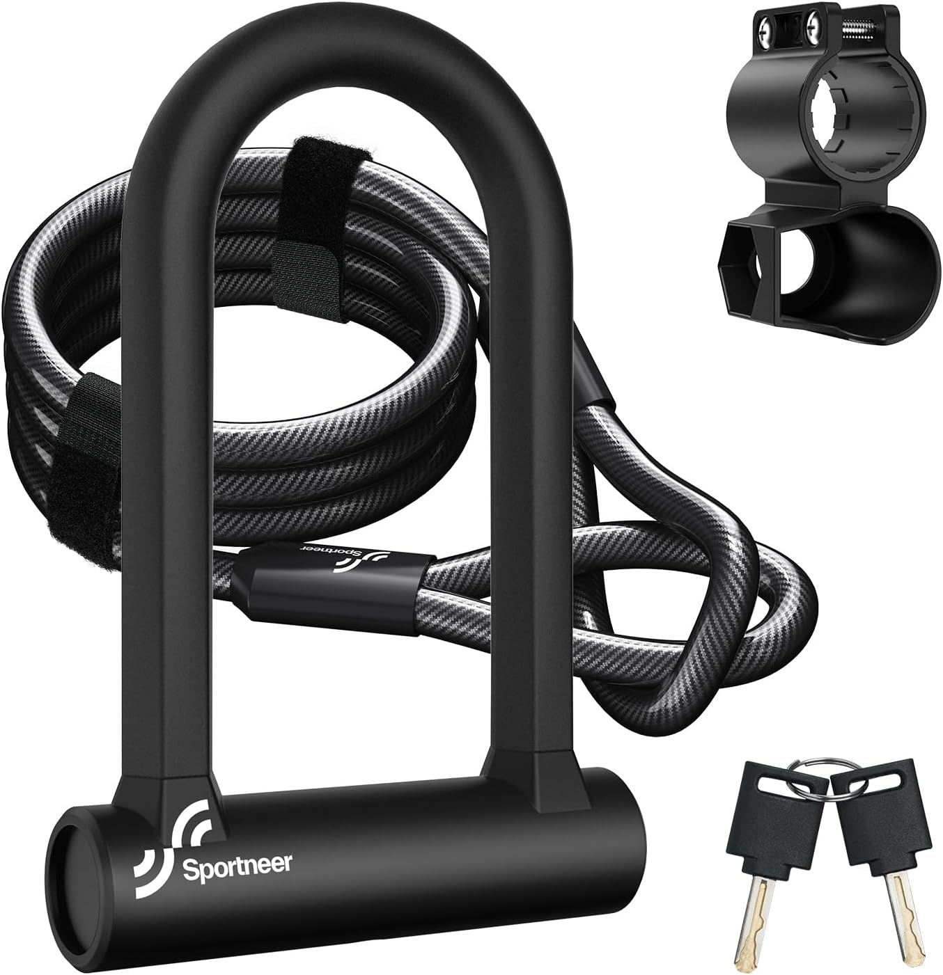 BYKING D-lock + 1.2m cable + 3 keys - Image 3