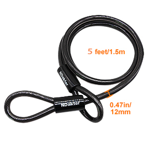 NDakter Keyless combo U-lock + 1.5m cable - Image 3