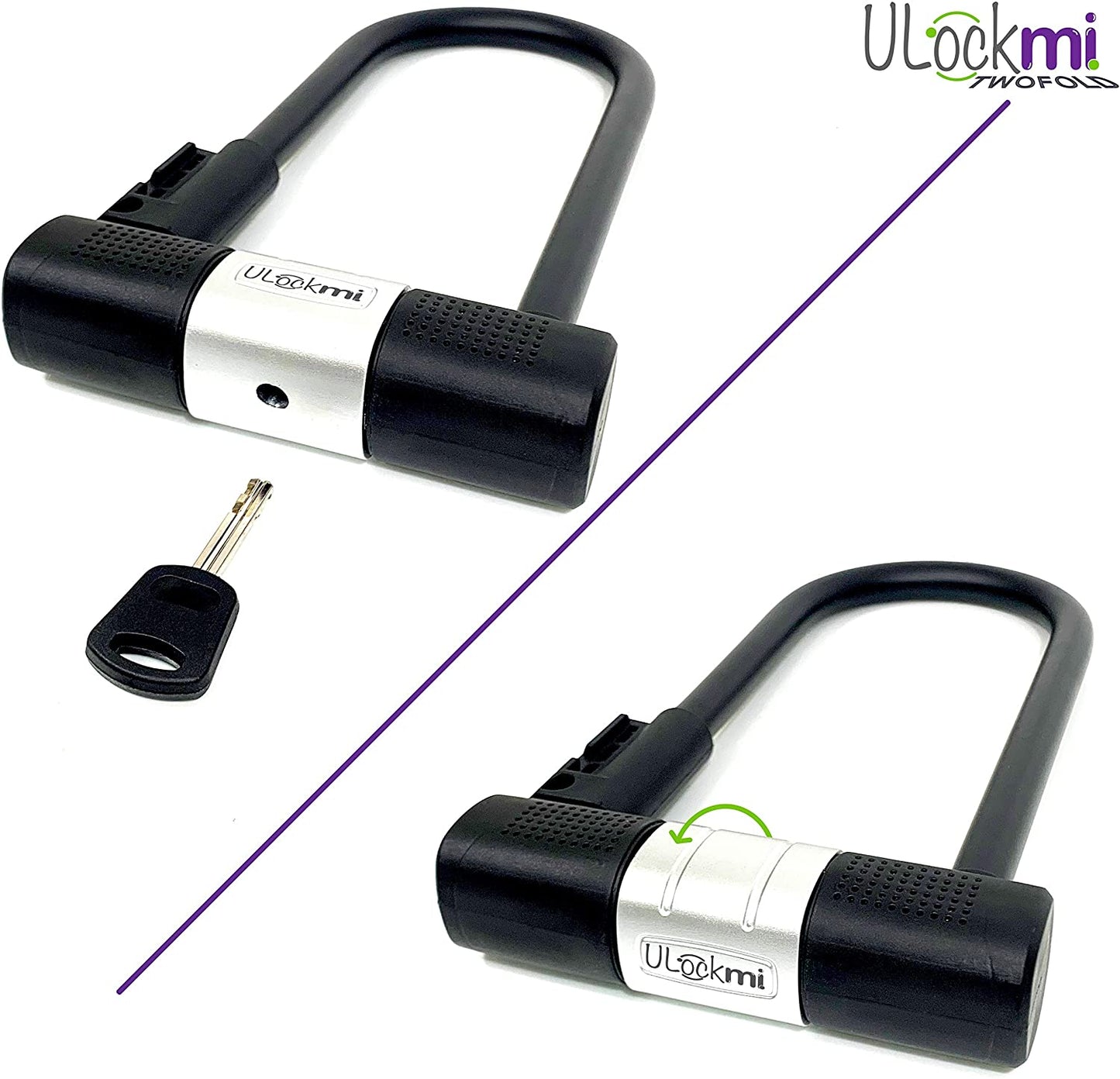 Ulockmi TWOFOLD 14mm Sold Secure Pedal Cycle Gold - Image 2