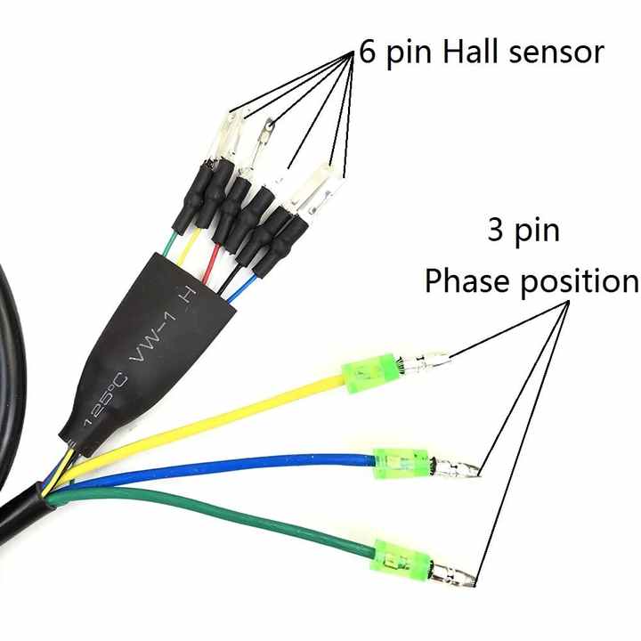 Generic Hub-motor phase / hall sensor cable 9-pin - Image 4