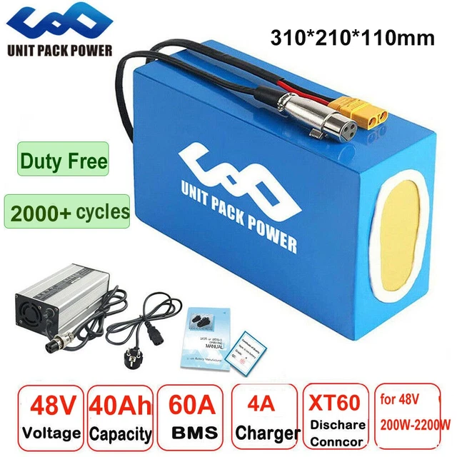 Generic (UK warehouse) 48V 40Ah pack + 4A fast charger 60A BMS - Image 4