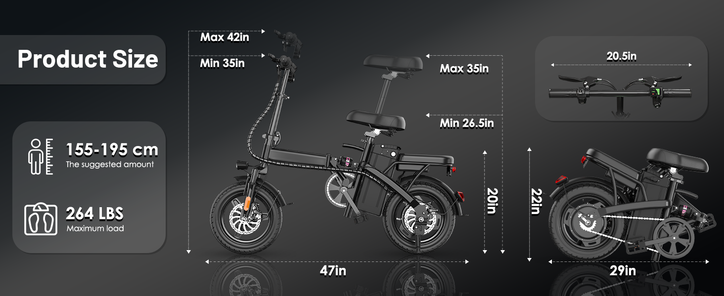 Other Amazon brands KUNYOS 14" Folding - Image 3