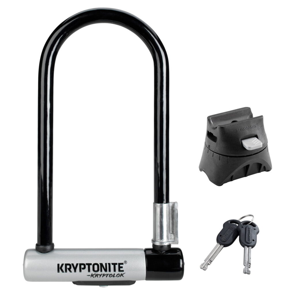 Kryptonite Kryptolok 12.7mm U-lock + FlexFrame bracket
