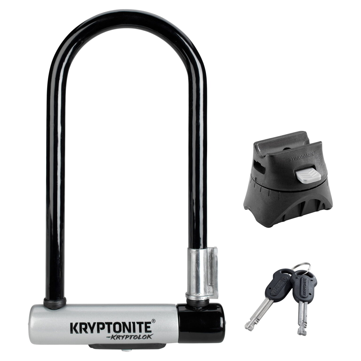 Kryptonite Kryptolok 12.7mm U-lock + FlexFrame bracket