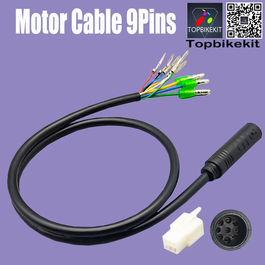 Generic Hub-motor phase / hall sensor cable 9-pin - Image 3