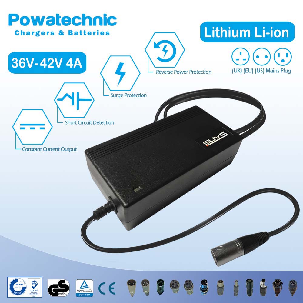Generic 42V 3A/4A fast charger for 36V e-bike