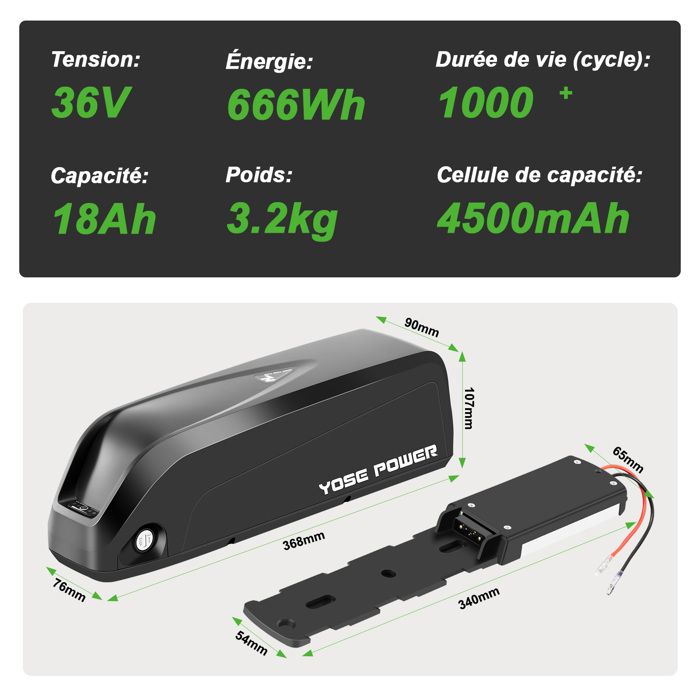 YOSE POWER 36V 13/18Ah Hailong for Prophete / MiFa / VAUN - Image 3